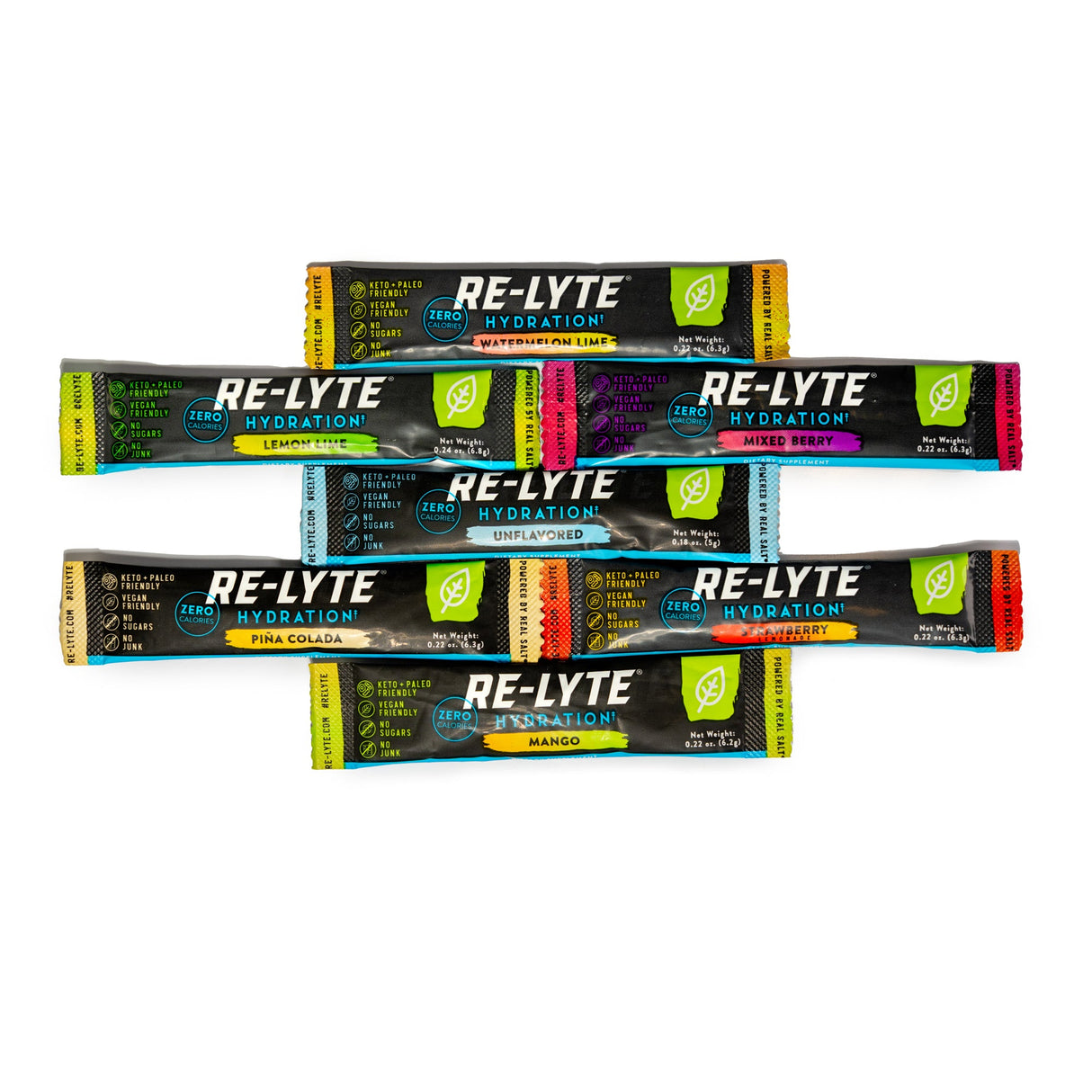 Re-Lyte® Hydration Electrolyte Powder Stick Packs / 30 Count Variety Pack