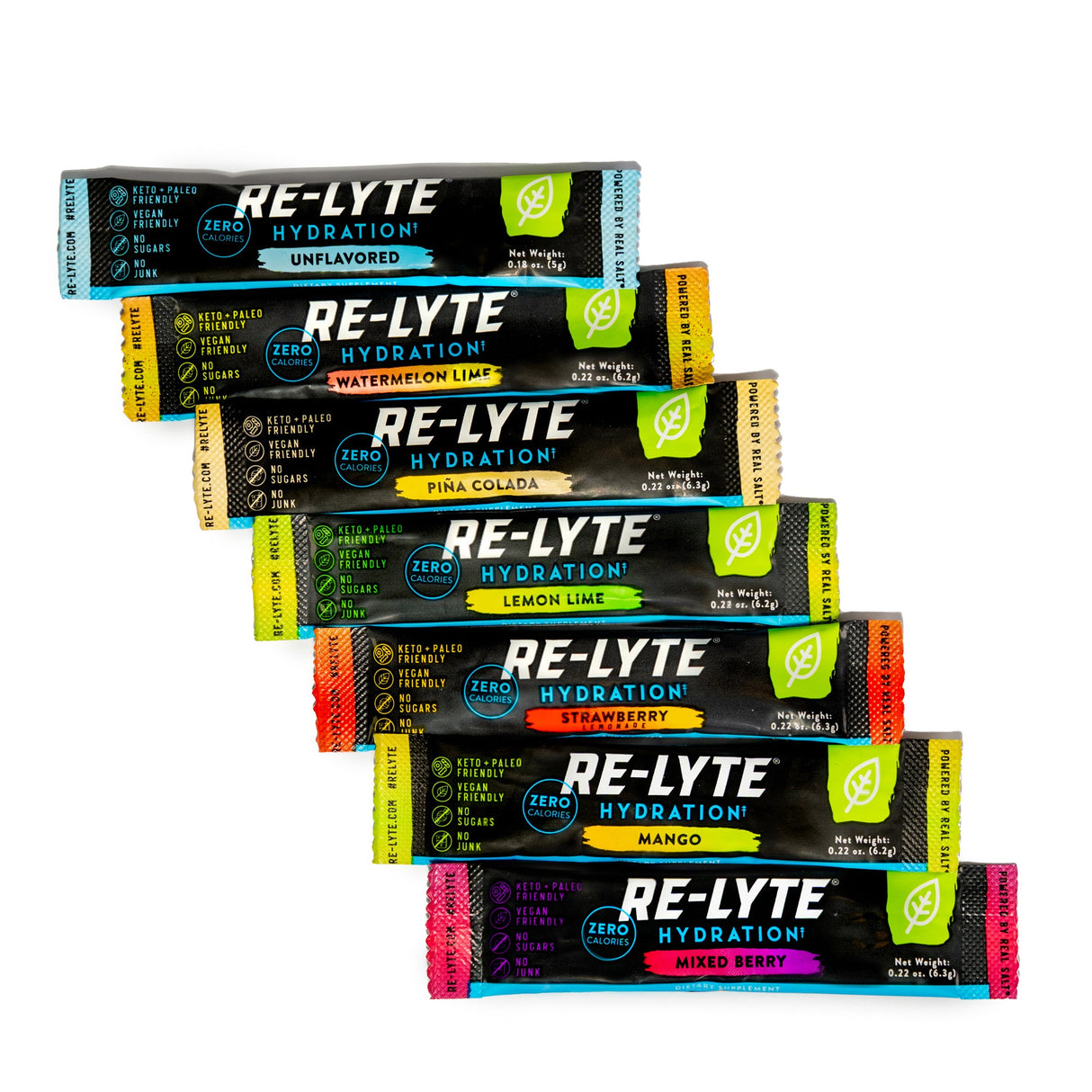 Re-Lyte® Hydration Electrolyte Powder Stick Packs / 30 Count Variety Pack