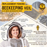 Round or Fencing Beekeeping Veil