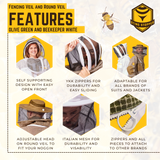 Round or Fencing Beekeeping Veil
