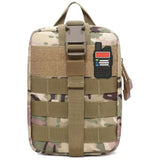 Ham Radio Go Bag with Tear-Away Velcro Back - Molle Compatible, Multi-Pocket Design for Radios, Cables, and Gear