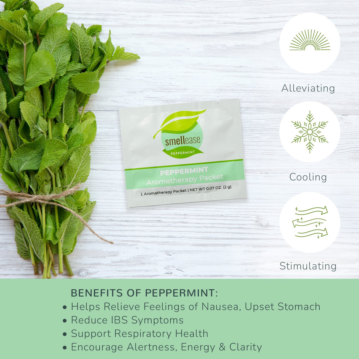 Peppermint Aromatherapy Packet 25 Count Box