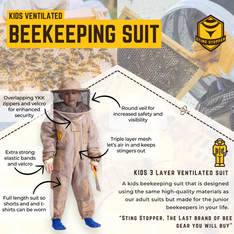 Sting Stopper Kids Ventilated Beekeeping Suit