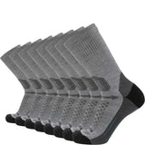 8 Pairs Stone - Hike Crew Midweight Merino Wool Sock