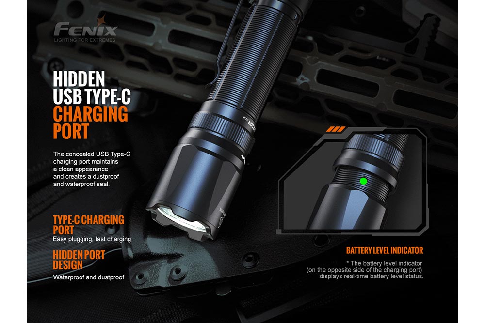 Fenix TK20R V2.0 Rechargeable Flashlight with FREE T5 Tactical Pen (optional)