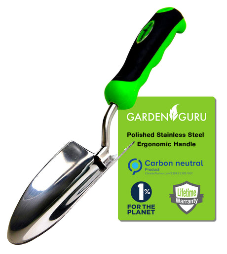 stainless garden trowel Garden Guru 13 in Super Strong Garden Trowel Hand Shovel