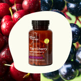 Tart Cherry with Elderberry Herbal Supplement - 120 Capsules