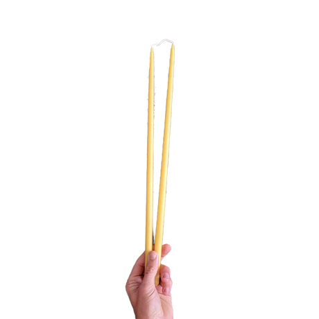Thin Taper Beeswax Candles