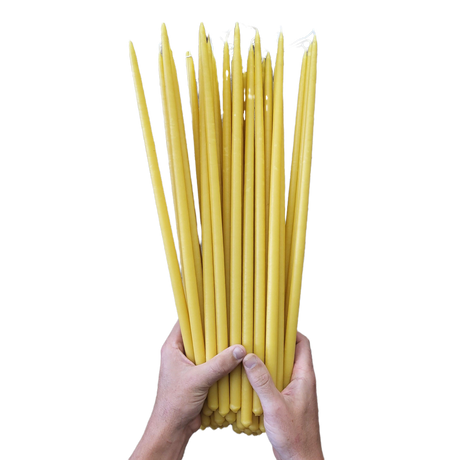 Thin Taper Beeswax Candles