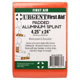 Padded Multi-Purpose Splint, Aluminum, Reusable, Orange