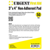 3"x4" Non-Adherent Pad, 50 Per Bag