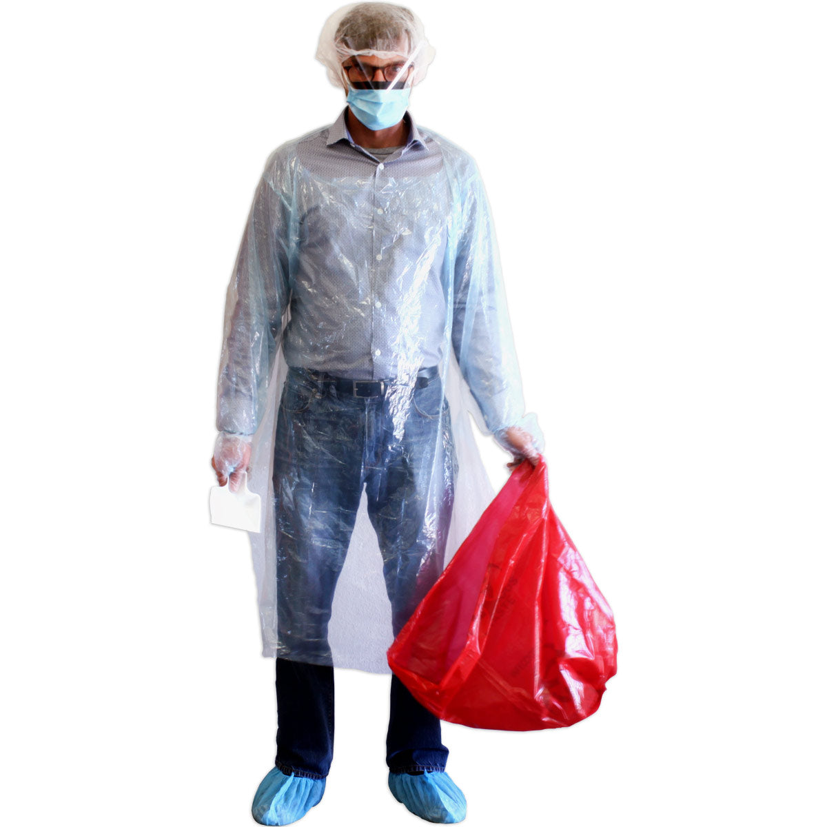 BBP / Bodily Fluid Protection Kit with Bonus 6 piece CPR kit for additional Rescuer Protection