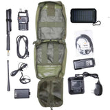 UV5R Radio Go Bag with Solar Charger Bugout Kit