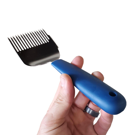 Uncapping Scratcher with Rubber Handle