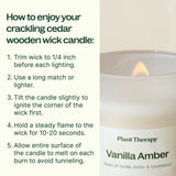 Vanilla Amber Naturally Scented Candle