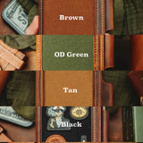 Pirate Goods Quartermaster v2 Passport Wallet – Leather Travel EDC Organizer with Velcro Panel & Field Notes Holder