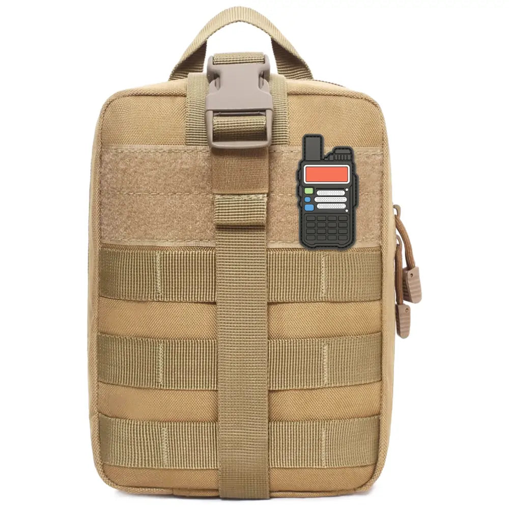 UV5R Radio Go Bag with Solar Charger Bugout Kit