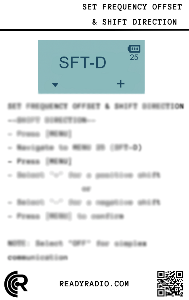 Ready Radio™ Programming Cards