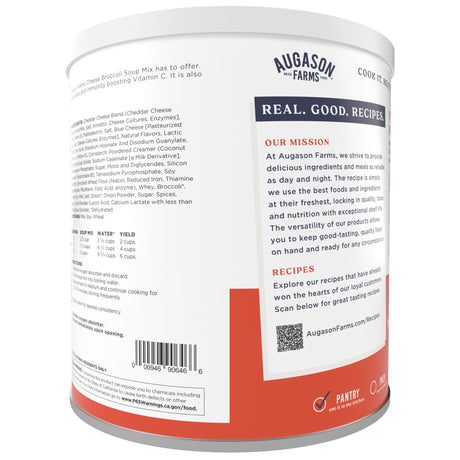 Cheesy Broccoli Soup Mix Can, 38 Servings