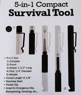 5 in 1 Survival Tool - Compact Tactical Pen