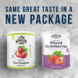 Freeze Dried Sliced Strawberries Can, 18 Servings