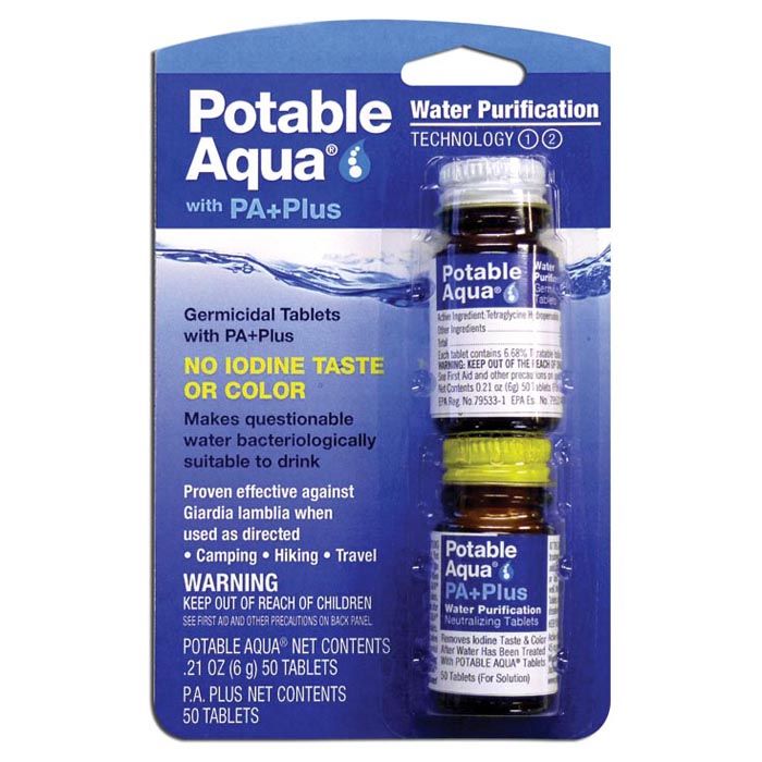 Potable Aqua Plus Water Purification Tablets