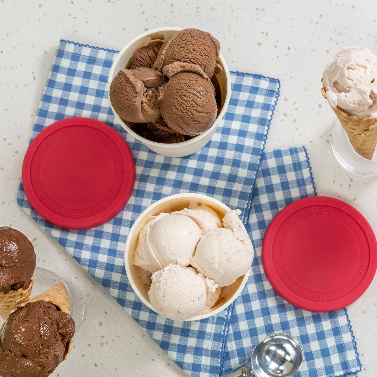 Ice Cream Containers - 1 Quart (2-Pack)