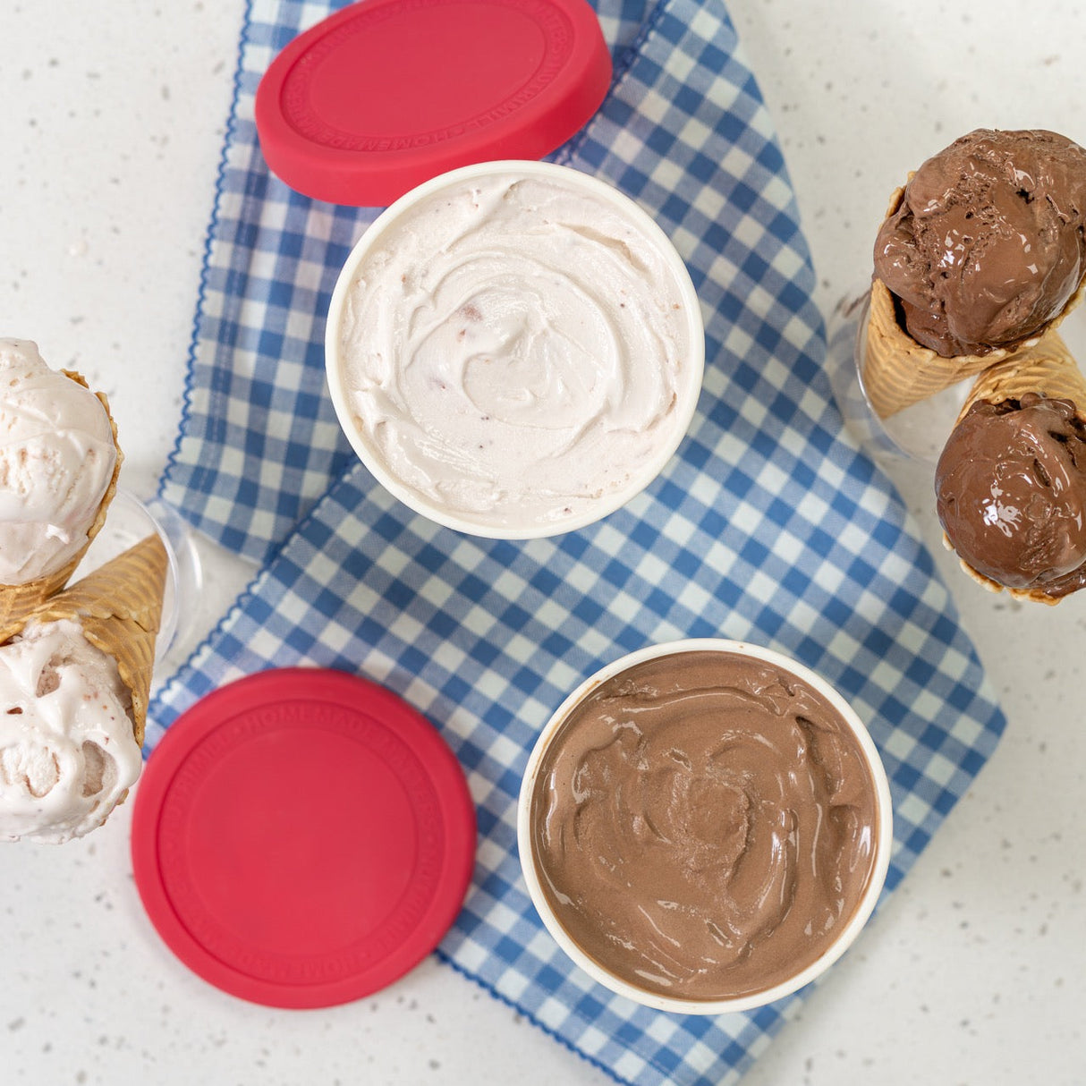 Ice Cream Containers - 1 Quart (2-Pack)