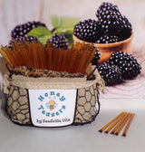 5 Pack BLACKBERRY Blossom HONEY TEASERS Natural Honey Snack Sticks Honeystix Straws