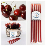 5 Pack CHERRY HONEY TEASERS Natural Honey Snack Sticks Honeystix Straws
