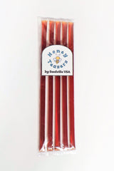 5 Pack CHERRY HONEY TEASERS Natural Honey Snack Sticks Honeystix Straws