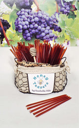 5 Pack GRAPE HONEY TEASERS Natural Honey Snack Sticks Honeystix Straws