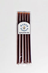 5 Pack CARAMEL HONEY TEASERS Natural Honey Snack Sticks Honeystix Straws