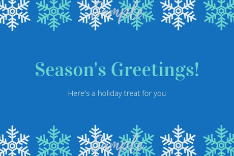 Seedville USA Shop Gift Certificate - Season's Greetings Hanukkah or Christmas Design - By Email or Postal Mail - You Choose Amount