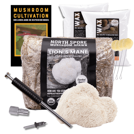 Sawdust Spawn Complete Mushroom Log Kit