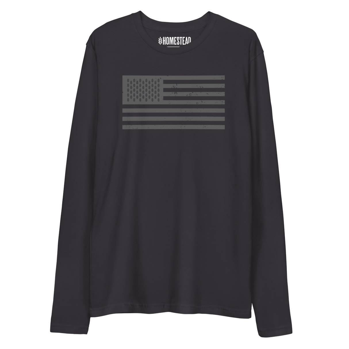 Homestead Flag Long Sleeve Fitted Crew