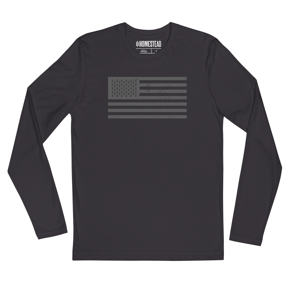 Homestead Flag Long Sleeve Fitted Crew