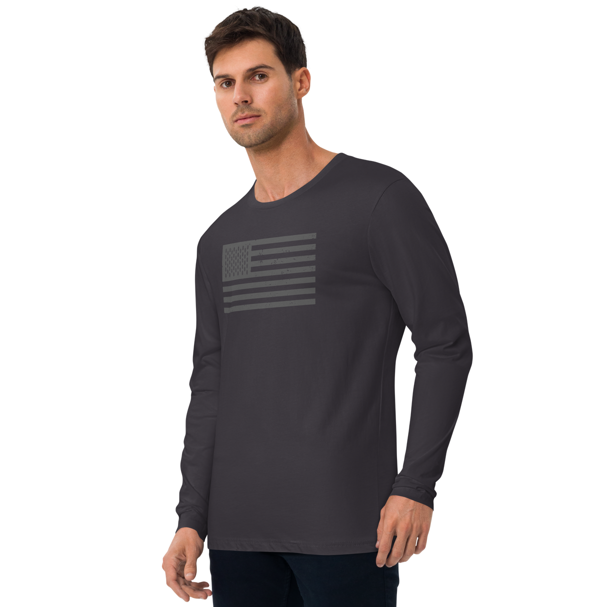 Homestead Flag Long Sleeve Fitted Crew