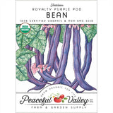 Royalty Purple Pod Bush Bean Seeds (Organic)