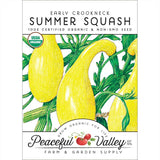 Early Crookneck Summer Squash Seeds (Organic)