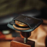 Pirate Goods Peso Pocket Duo Coin Holder – Leather Challenge Coin Case for Two Coins