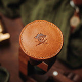 Pirate Goods Peso Pocket v2 Coin Holder – Round Leather Challenge Coin Case for EDC