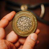 Pirate Goods Peso Pocket v2 Coin Holder – Round Leather Challenge Coin Case for EDC
