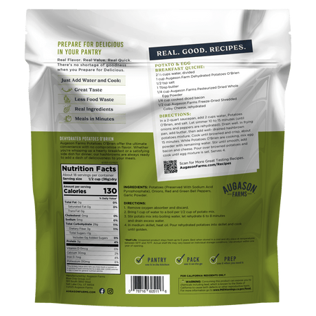 Potatoes O'Brien Family Size Pouch, 18 Servings