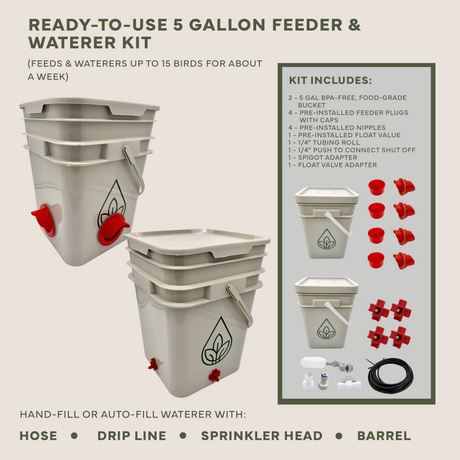 Easy Chicken Feeder and Automatic Chicken Waterer Kits – Chicken Chores Just Got 20X Easier