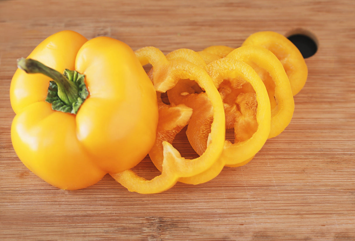 100 Golden YELLOW BELL PEPPER California Wonder Capsicum Annuum Vegetable Seeds