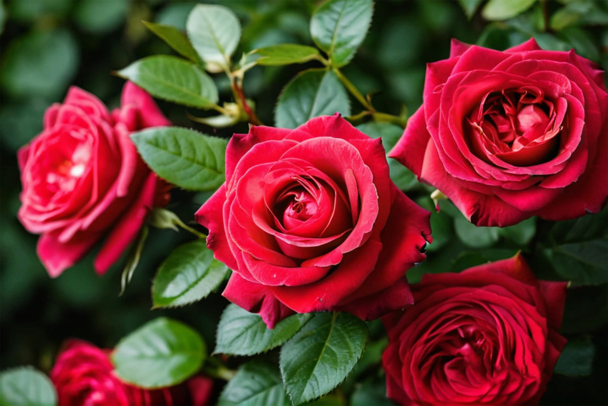 5 RED ROSE Rosa Bush Shrub Perennial Flower Seeds
