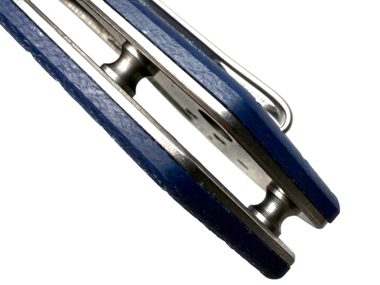 Mighty Blue G10 - Topo-Trekker D2 Pocket Knife By Maratac®