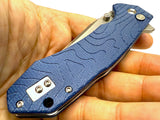 Mighty Blue G10 - Topo-Trekker D2 Pocket Knife By Maratac®