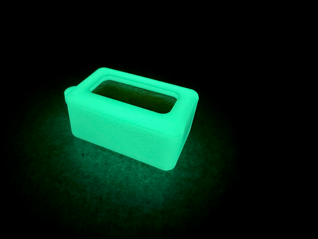 Tiny Ultem Pocket Box - Gen 3 Topo + Glow Silicone Holder